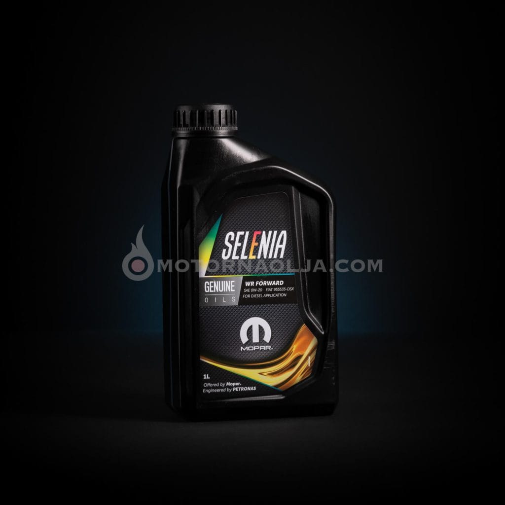Selenia WR Forward 0W-20 low-SAPS sintetično motorno olje za moderne Fiat, Alfa Romeo in Jeep dizelske motorje