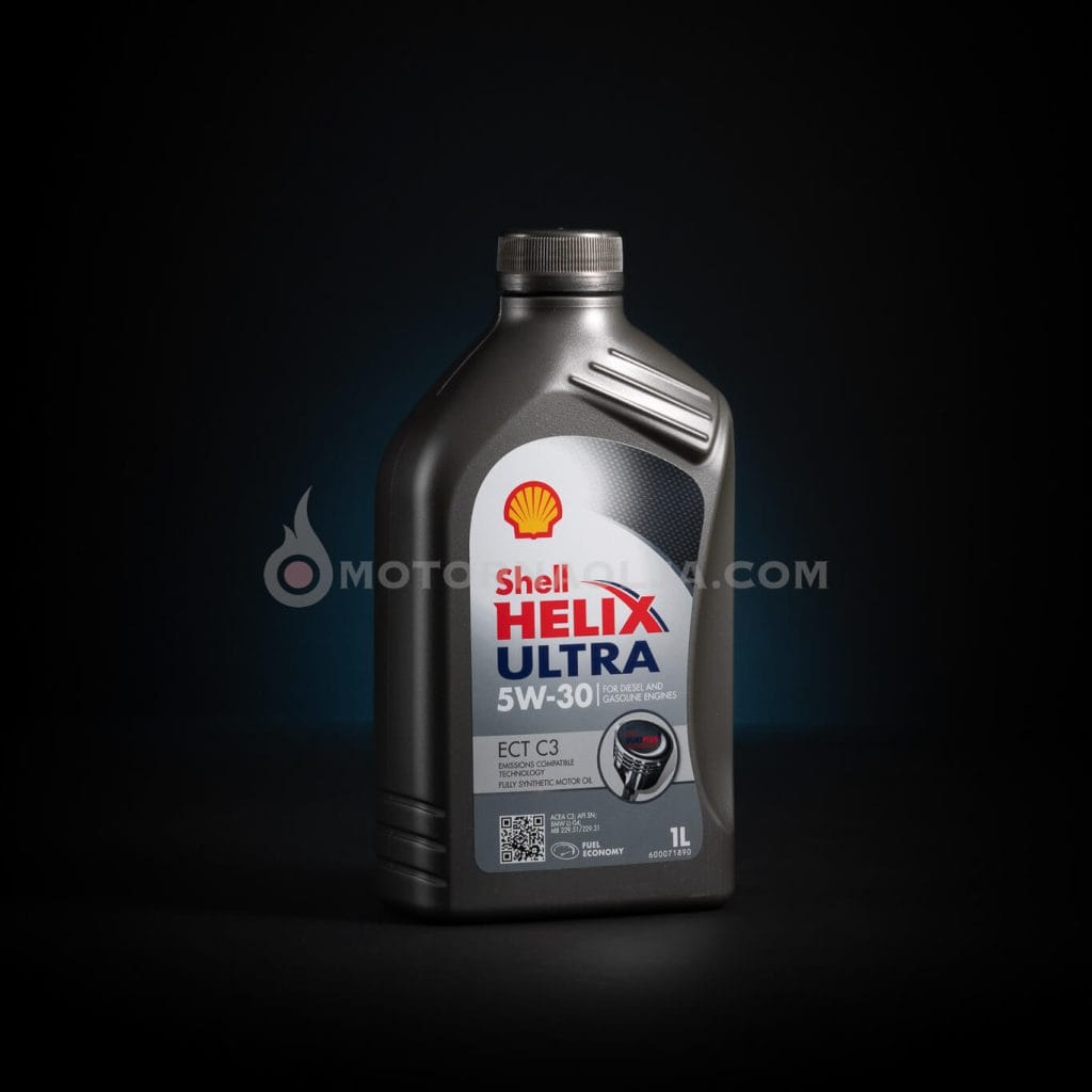 Shell Helix Ultra ECT C3 5W-30 sintetično low-SAPS motorno olje za bencinske in dizelske motorje z DPF